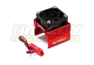 Integy Super Brushless Motor Heatsink/Fan (Red): Traxxas 1/16 E-Revo & Slash