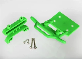 Traxxas Green Front Bumper, Mount, and Hardware for Stampede 2WD Series