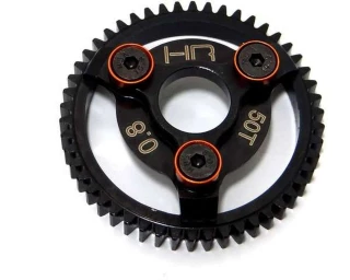 Hot Racing Hardened Steel 50T 0.8 Mod 32P Spur Gear for Slash 2WD, Stampede 2WD, Rustler, Bandit