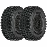 Pro-Line Hyrax 1.9 G8 Rock Terrain Tires on Impulse Black Wheels (2)