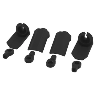 RPM Black Shock Shaft Guards for Traxxas Slash 2WD, 4x4, Rally, Stampede, Rustler, Bandit