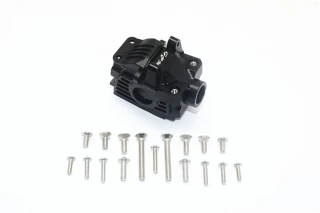 GPM Aluminum Front Gearbox for 4x4 Slash Rustler Stampede (Black)