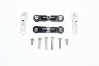 GPM Silver Aluminum 25T Spline Servo Horns w/Adjustable Stainless Steel Links for E-Revo & Summit