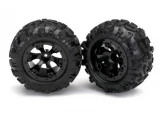 Traxxas 1/16 Summit Geode 2.2 Black Beadlock-Look Wheels w/Canyon AT Tires